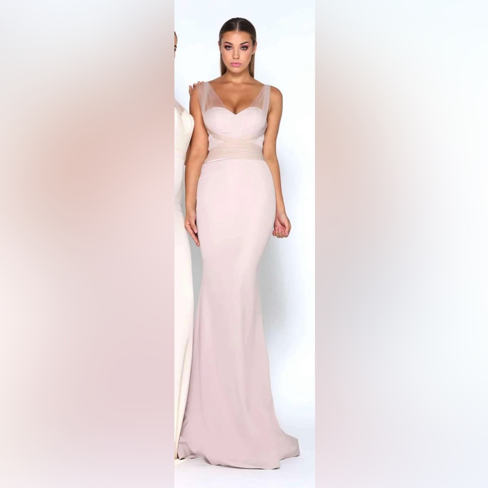 Elegant Blush Pink Maxi Dress - Portia and Scarlett Melisandre